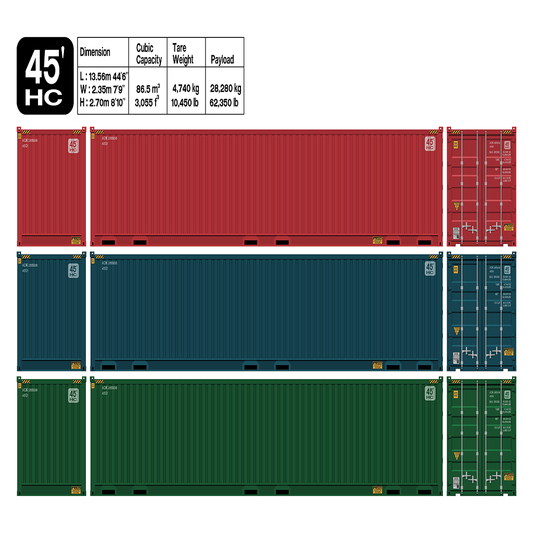 45 foot HC Shipping Container - One Trip New