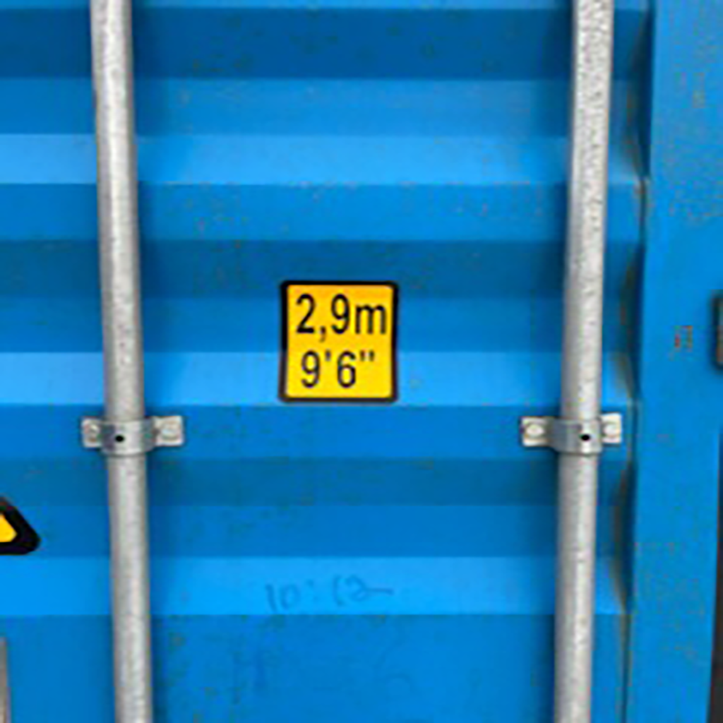 20ft high cube container in blue